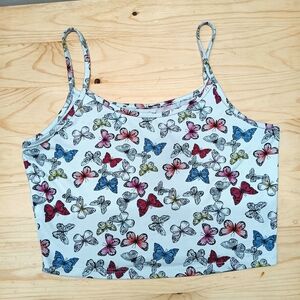 Butterfly Print Tank Top